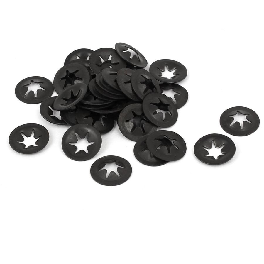 uxcell スターロックワッシャー 金属 クイックロックスター