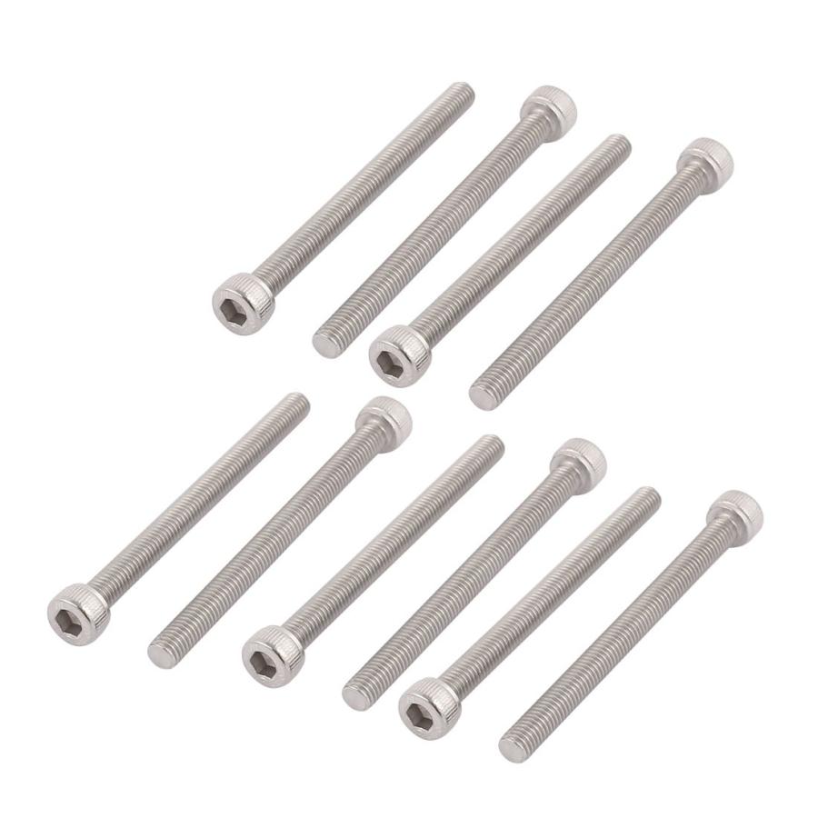 uxcell 六角穴付ボルト ステンレス全ネジ ヘッド キャップネジ M5x60mm 304 ステンレス鋼素材 10枚入り の商品画像