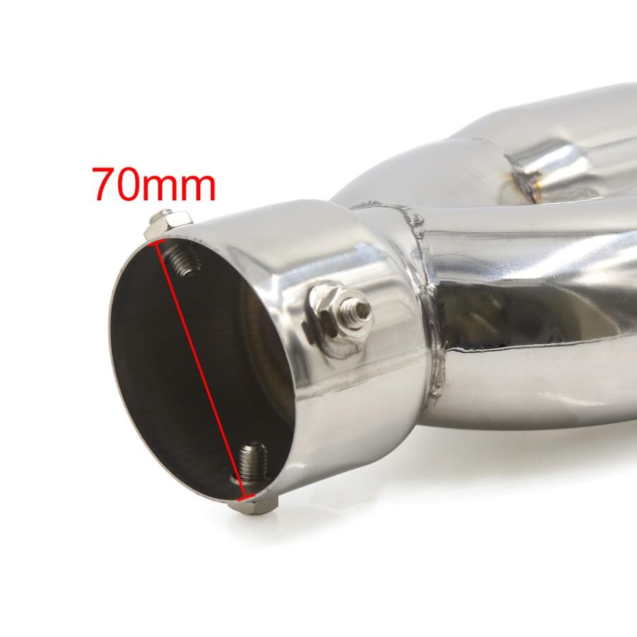Uxcell レーシングカー用 排気管 75mm デュアル ツインヒント Y型 マフラーテールパイプ Aux0792 ソウテン 通販 Yahoo ショッピング
