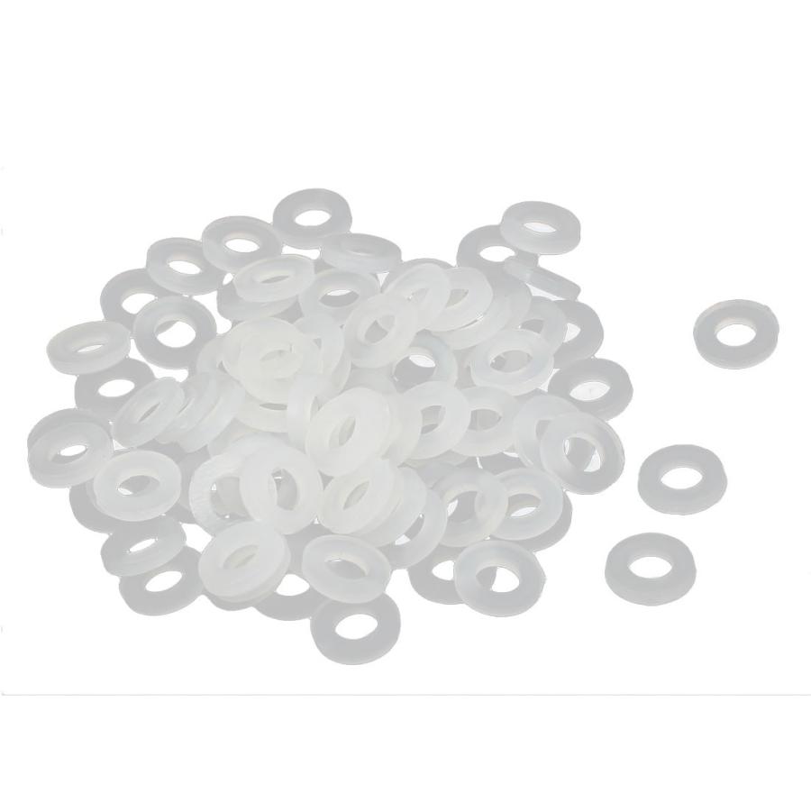 uxcell フラットワッシャー 平座金 絶縁ワッシャファスナー ナイロン M3 x 6mm x 1mm ホワイト 100個入り :a16101300ux0585:ソウテン - 通販 - Yahoo!ショッピング