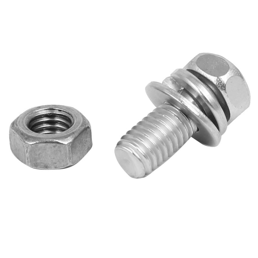 uxcell 六角ボルト ナット ネジ プラスワッシャー付 304ステンレス鋼 M5 x 12mm 15セット入り : ソウテン - 通販 ...
