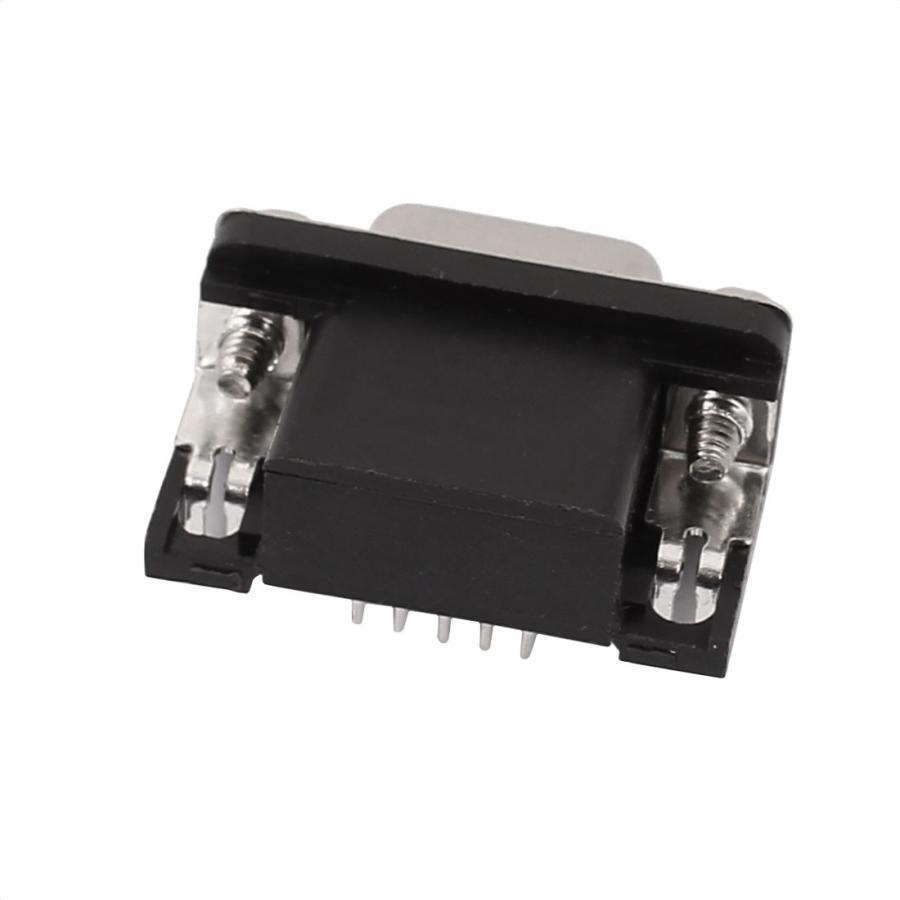 uxcell VGA コネクタ DB 15ピン 3列 メス D-SUB PCBマウント 直角 20個