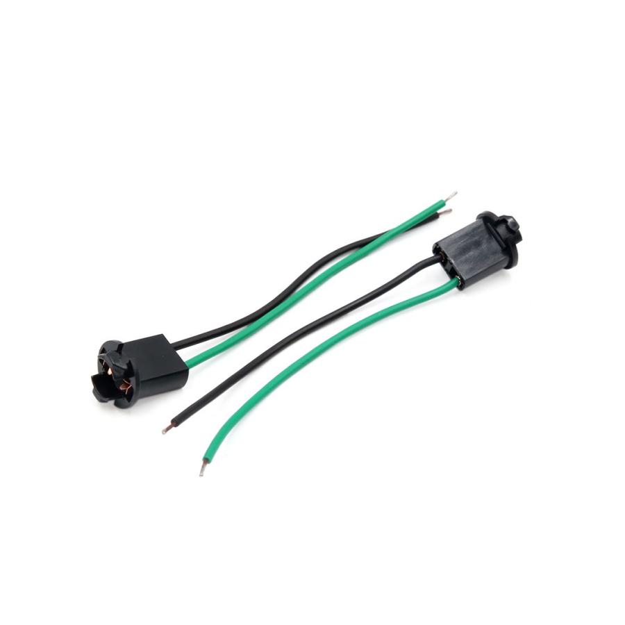 憧れ uxcell ライトソケット T10 ブレーキ シグナル ライト バルブ ワイヤ ハーネス ソケット コネクタ アダプタ 車用 2個入り