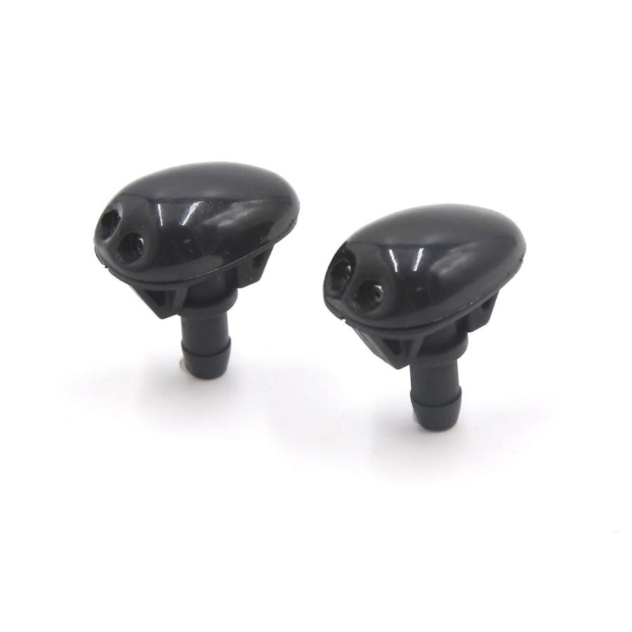 Uxcell フロントガラスウォッシャーノズル ブラック プラスチック 車 ワイパー スプレーノズル 日産用 水 2個入り ネットワーク全体の最低価格に挑戦