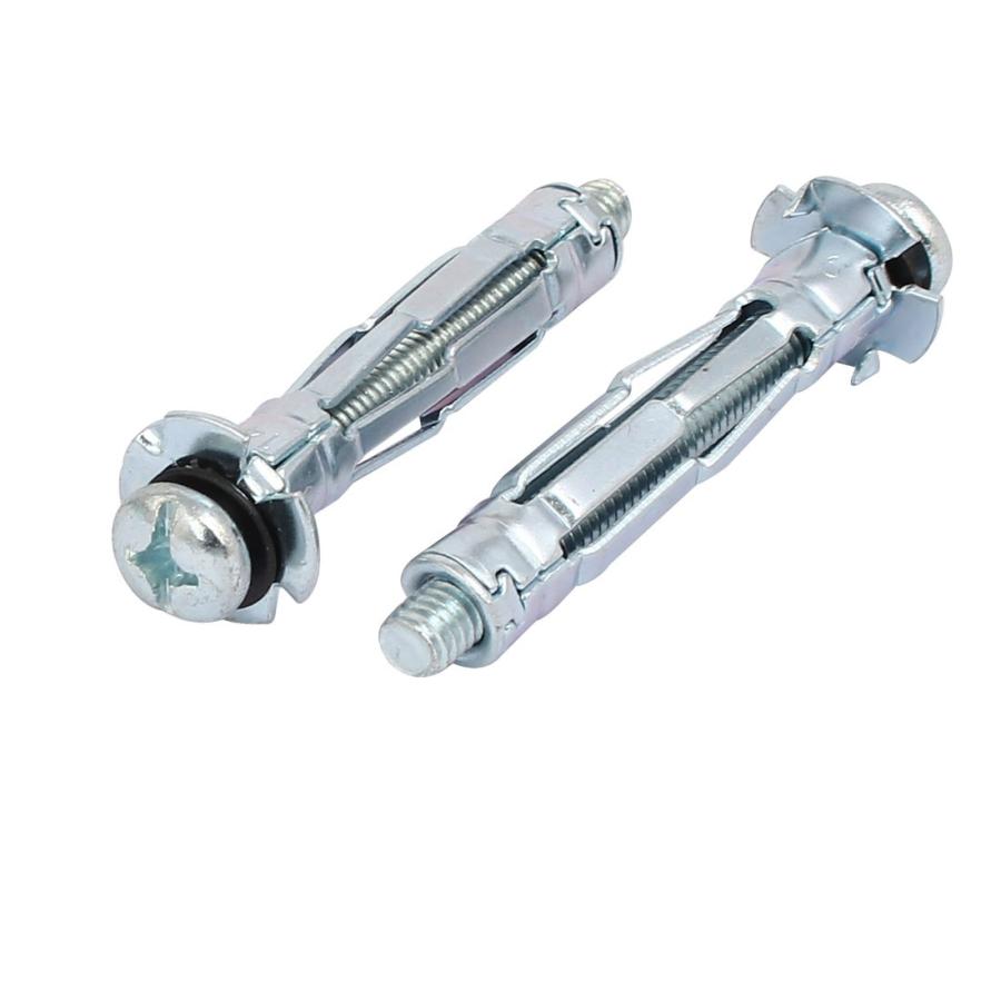 uxcell アンカーボルト ボルト M6x52mm スクリュー 込みボルト