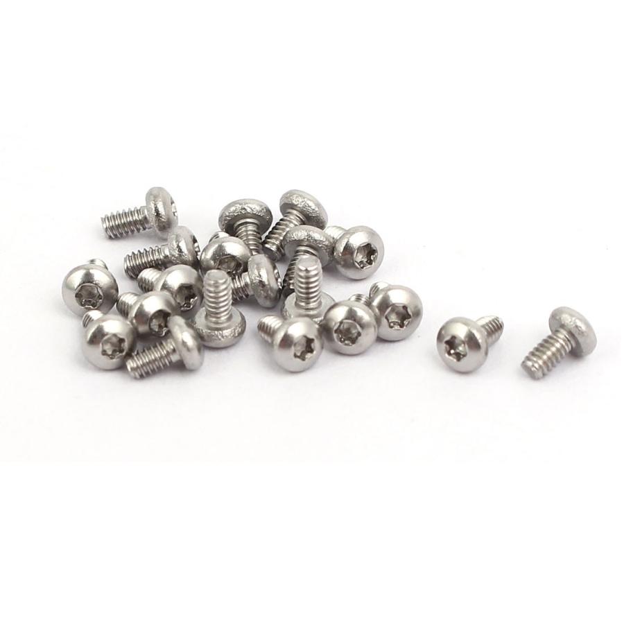 uxcell トルクス ナベ頭 ネジ M1.6 x 3mm 304ステンレススチール