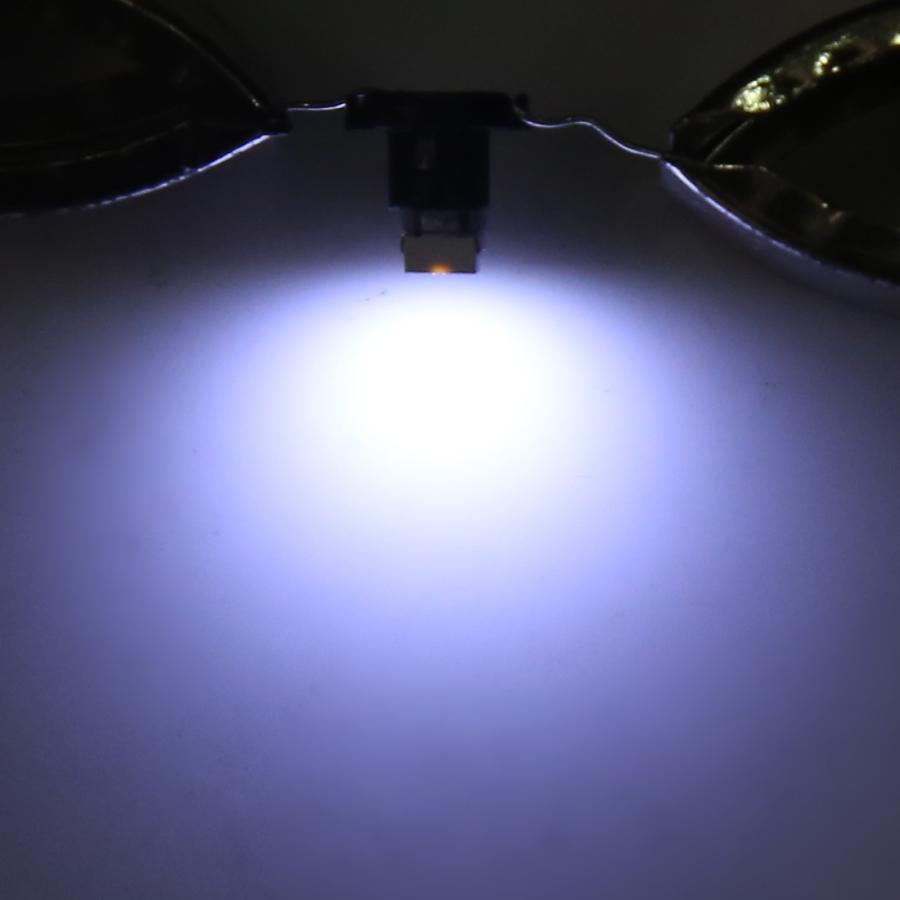 uxcell 自動車LEDライト ホワイト 5050 カーT4.7 LED ウェッジ 