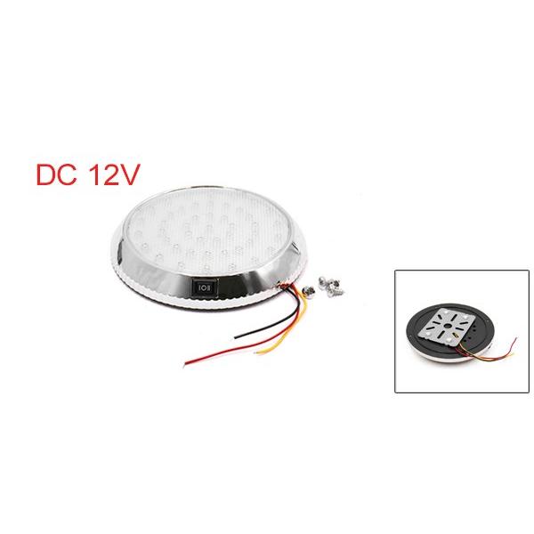 uxcell ルーフLedライト DC 12V 自動車 インテリア 丸型 ドーム 屋根の天井 ホワイト LED スイッチ ライトランプ|soten|02