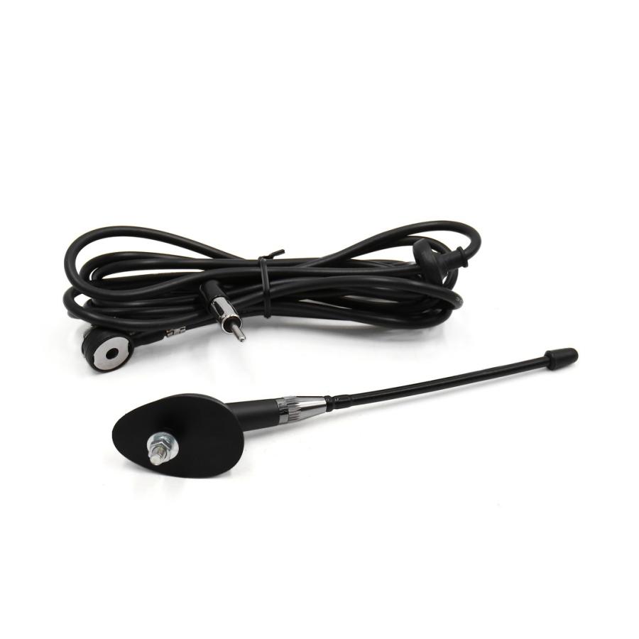 uxcell FM/AM ラジオアンテナ 空中 延長ケーブル ブラック PVC