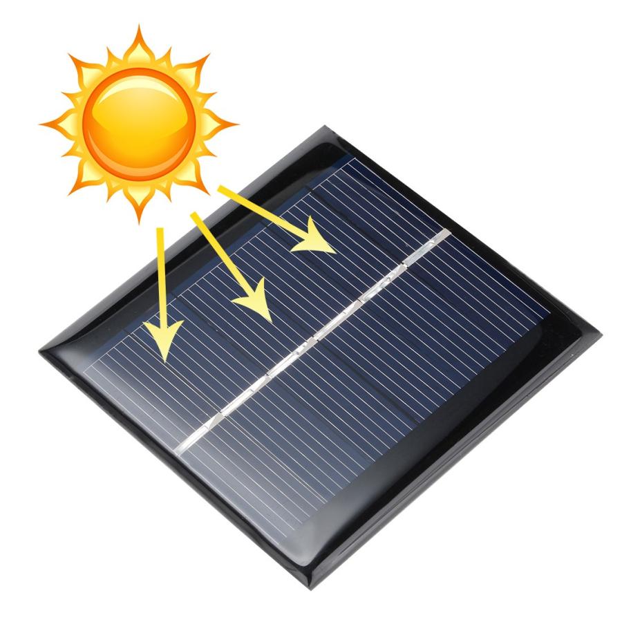 uxcell ソーラーパネル 多結晶太陽電池パネル 4V 100mA 70mm x 5個入り