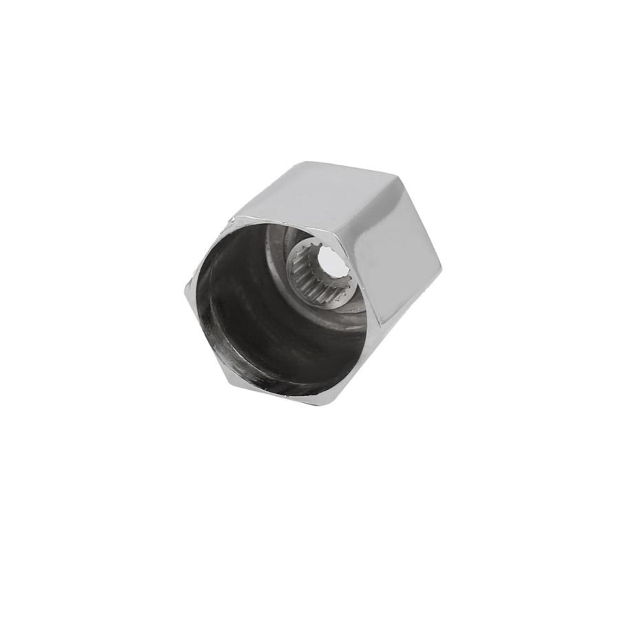 uxcell レバーハンドル 蛇口 水栓金具 ジンク合金製クロムメッキ 六角