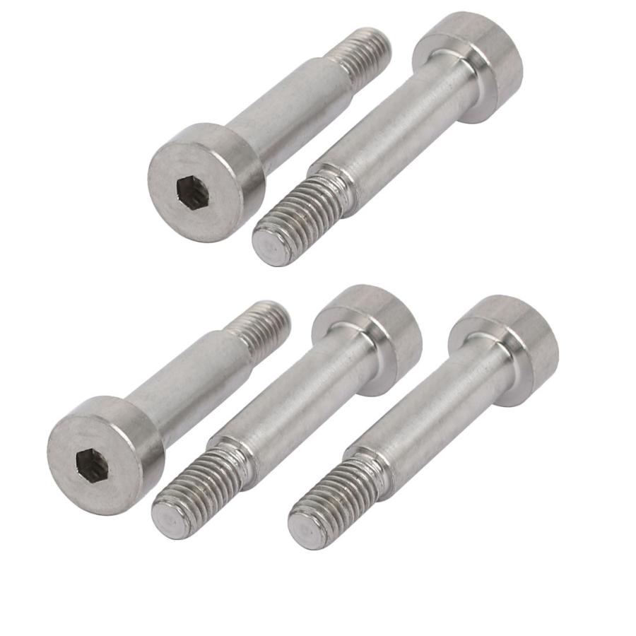 uxcell ショルダーボルト 六角穴付き キャップねじ 肩径6mm 肩長さ20mm