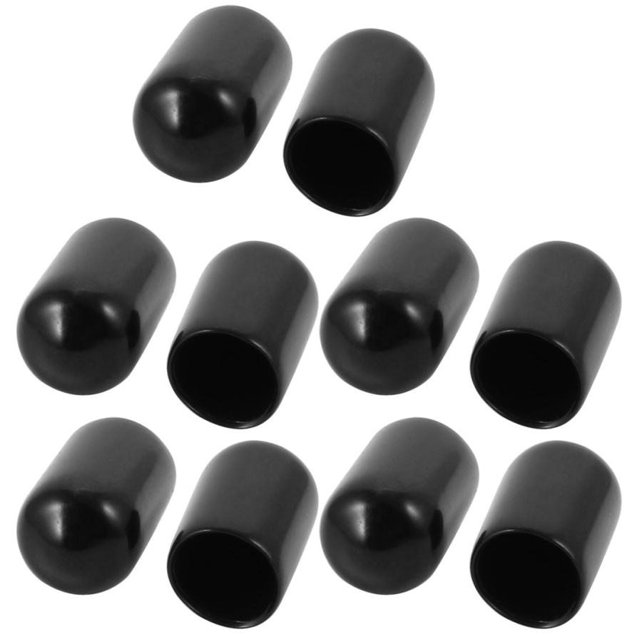 uxcell エンドキャップ 保護キャップ ネジカバー 内径7mm PVC製 10個入