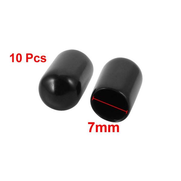uxcell エンドキャップ 保護キャップ ネジカバー 内径7mm PVC製 10個入
