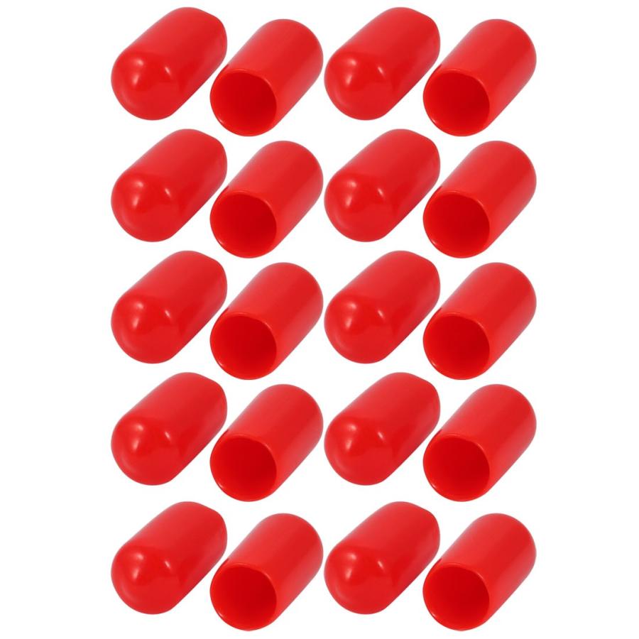 uxcell ボルトエンドキャップ 保護キャップ ネジカバー PVC素材 内径9.5mm レッド 20枚入り  :a17112200ux0275:ソウテン - 通販 - Yahoo!ショッピング