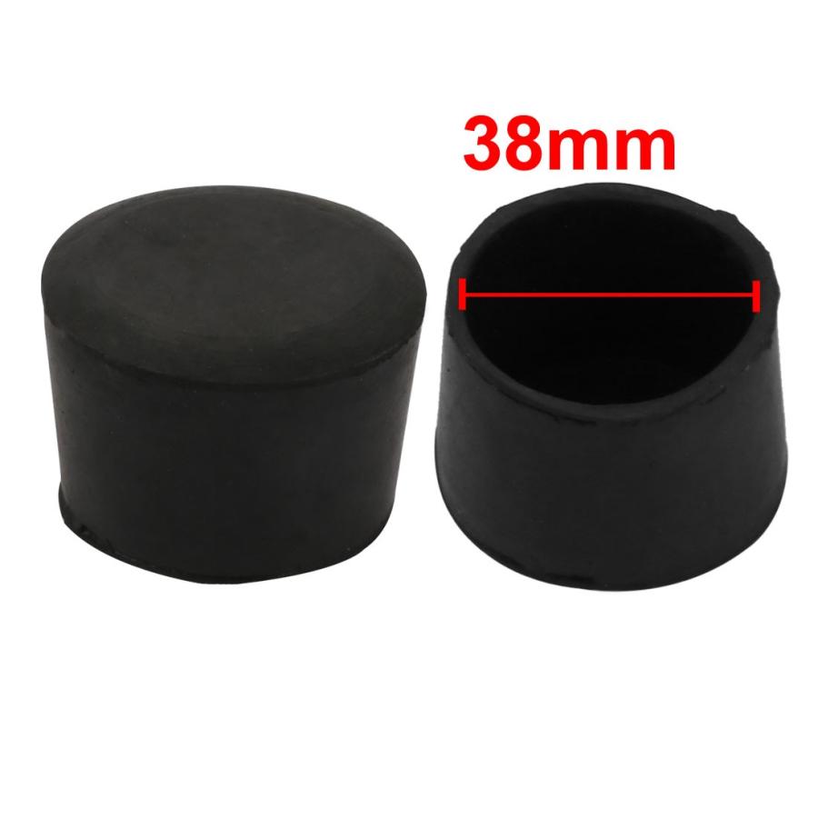 uxcell パイプキャップ 内径38mm 家具デスク椅子など用 円形のゴム脚