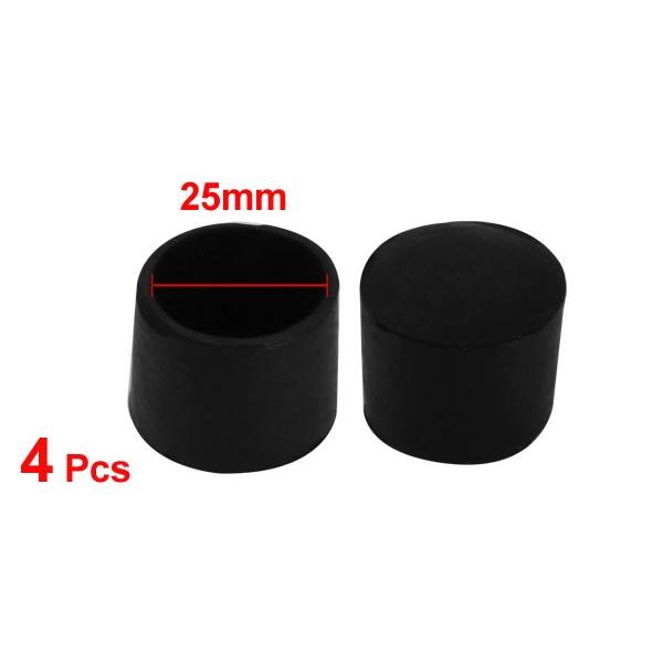 uxcell パイプキャップ 25mm内径 家具脚カバー 椅子脚のゴムキャップ