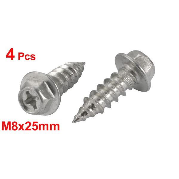 uxcell セルフタッピングねじ 自己穿孔ネジ フランジ六角ボルト