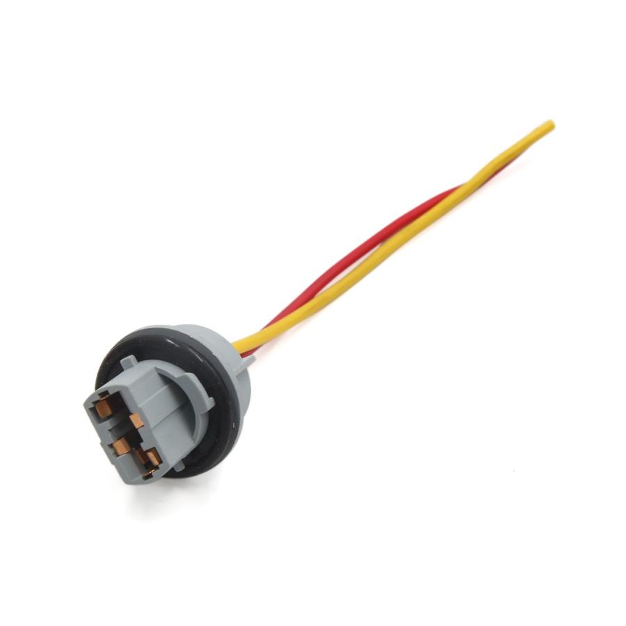 uxcell カーブレーキターンシグナルライトソケットアダプタ カーランプエクステンションハーネスアダプター 2ワイヤー T20ライトソケット