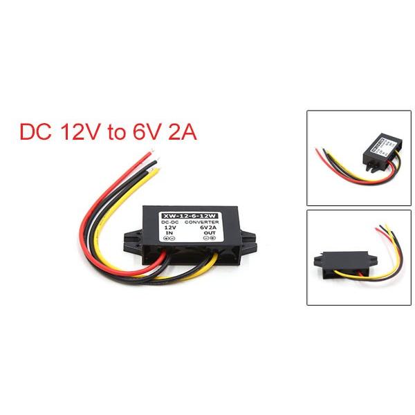 uxcell 車の電源トランス DC 12V ― 6V 2A 自動車 ステップ ダウン