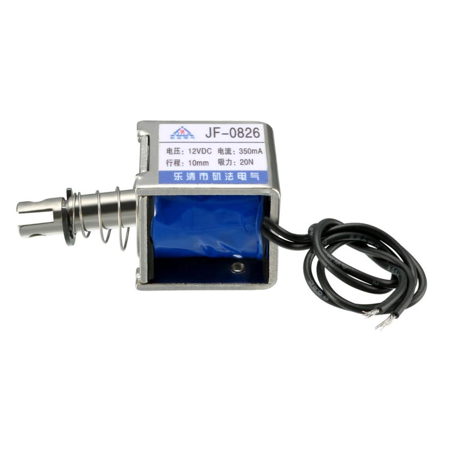 uxcell DCソレノイド電磁石 ュプルタイプ JF-0826 DC 12V 2A 4.2W 20N