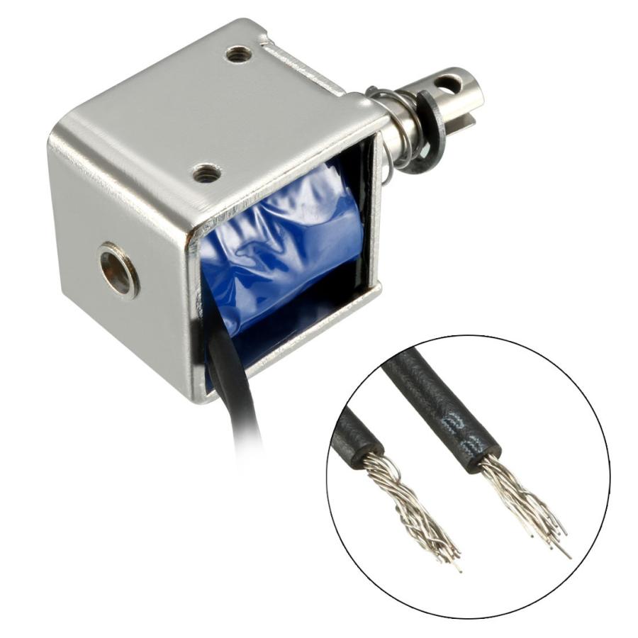uxcell DCソレノイド電磁石 ュプルタイプ JF-0826 DC 12V 2A 4.2W 20N