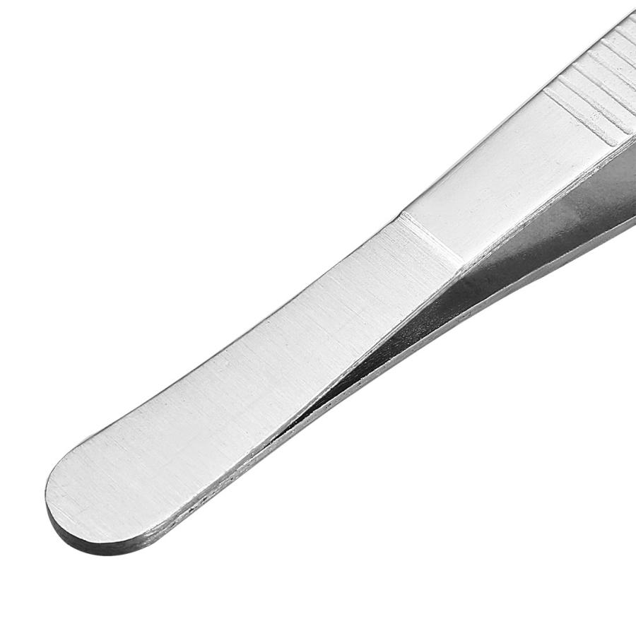 人気カラーのUxcell ピンセット 鋸歯状チップ ストレート尖ったピンセット ステンレス鋼 長さ125mm 5個入り ペンチ、プライヤー 