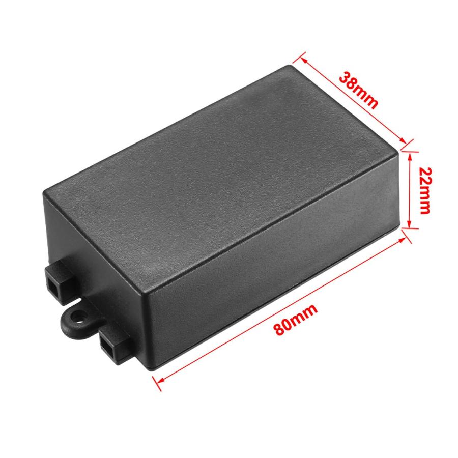 ✓﻿ジャンクションボックス uxcell ジャンクションボックス 80 x 38 22mm ABS 電気ボックス