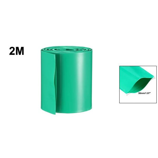 uxcell PVC熱収縮チューブ バッテリーラップ 幅50mm 長さ2M 二重18650電池用 グリーン｜soten｜02