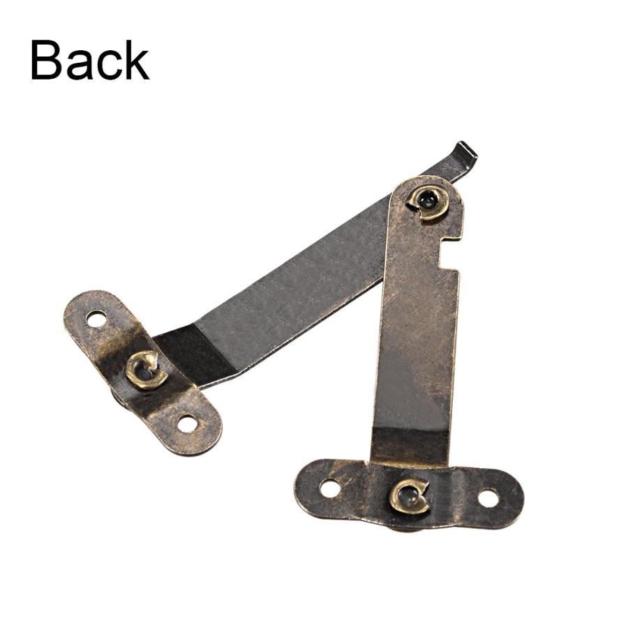 uxcell 折りたたみサポートヒンジ ボックスリッドヒンジ 67mmx32mm