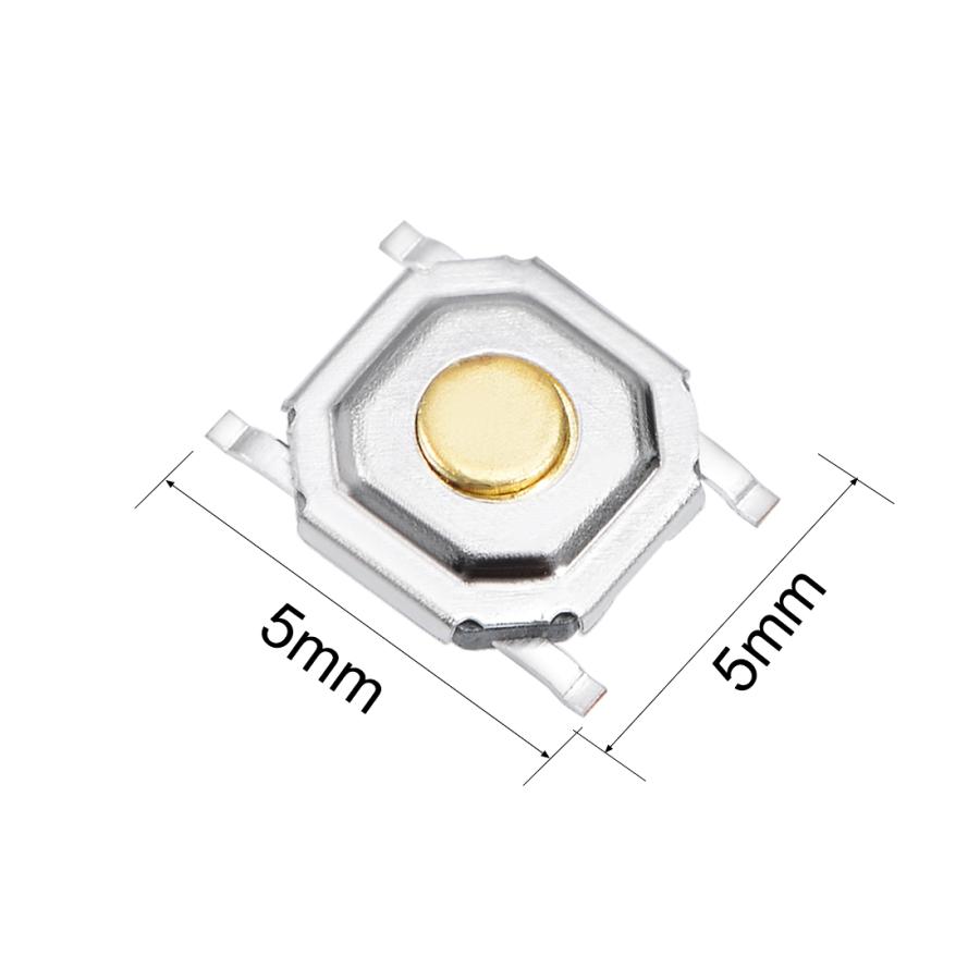 uxcell SPSTマイクロタクトスイッチ 押しボタンスイッチ PCB 4ピン 5x5x1.5mm 50個入り モメンタリパネル Devices SMTマウント Surface Mounted uxcell SPSTマイクロタクトスイッチ 押しボタンスイッチ PCB 4ピン 5x5x1.5mm 50個入り モメンタリパネル Devices SMTマウント Surface Mounted