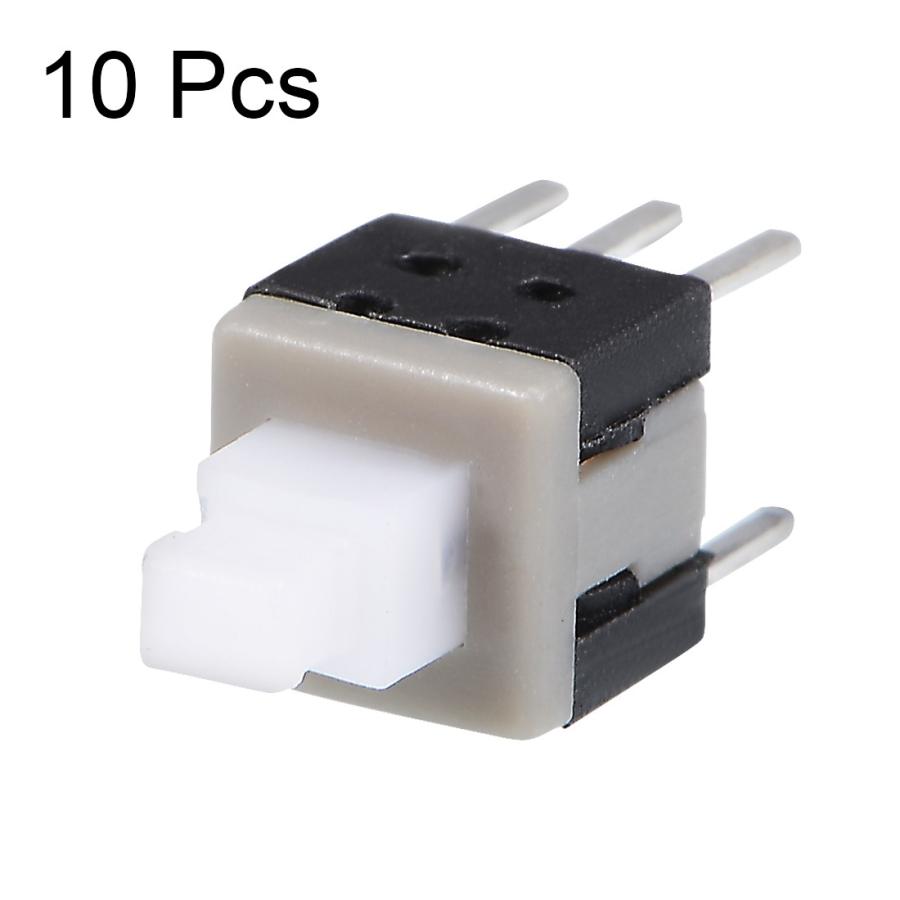 uxcell マイクロタクトスイッチ 押しボタンスイッチ 5.8x5.8x10mm 6