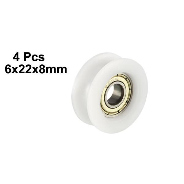 PS25 プーリーブロック スリーエッチ 荷重20kg 全長60mm車径25mm - 【通販モノタロウ】 8個 ベアリング ナイロン 小型プーリー 引き出し プラスチック 滑車 鉄 シート キャビネット プーリー ポジショニング ローラー