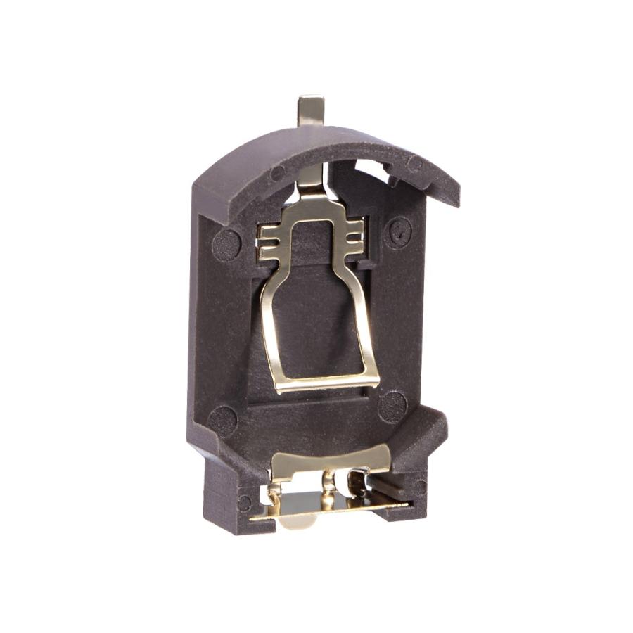 uxcell CR2032ボタン電池ホルダー ブラウン コインボタン電池ホルダー CR2032 2個入り