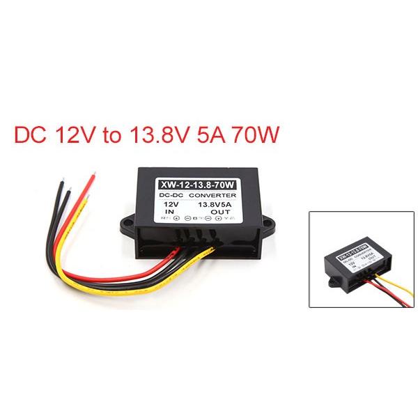 uxcell カー電源トランス カーステップアップリデューサ電源 トランス変換器 DC 12Vへ13.8V 5A 70W｜soten｜02