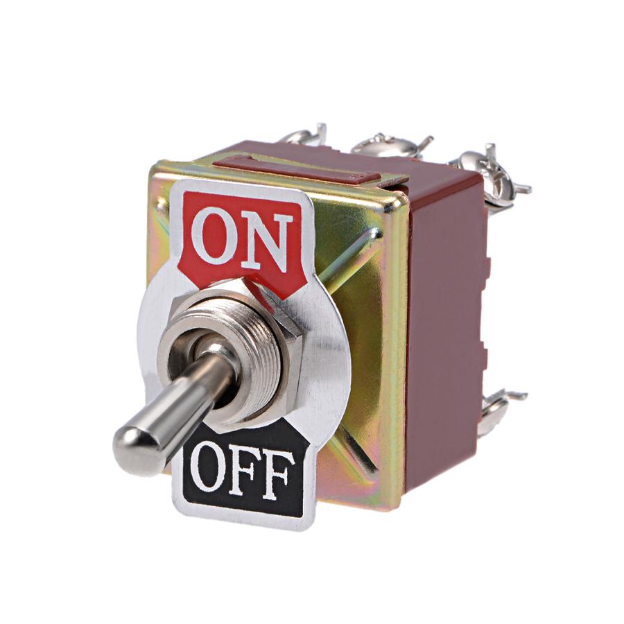 uxcell ロッカートグルスイッチ DPDTラッチング 10A 380V 15A 250V 6P ON/OFF|soten|03