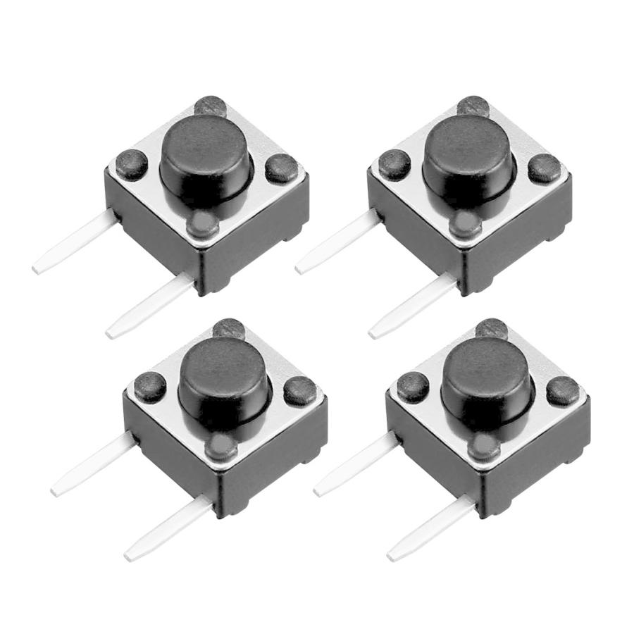 uxcell 押しボタンスイッチ タクトスイッチ 6x6x5mm SPSTタイプ 2ピン