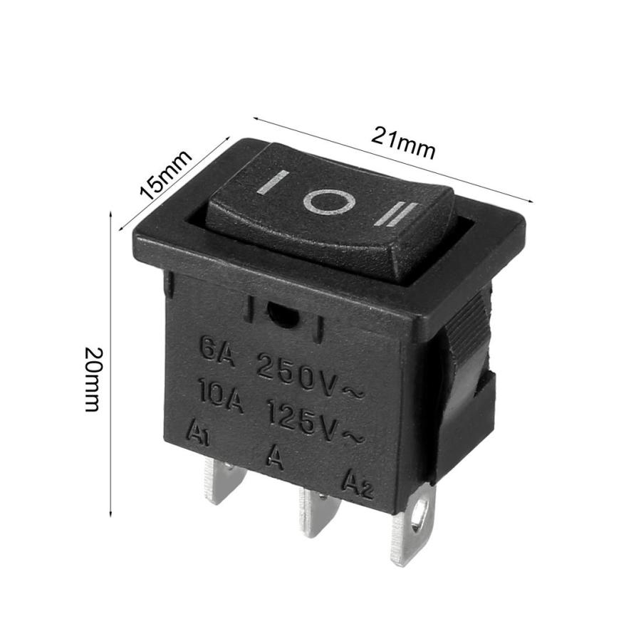 uxcell ロッカースイッチ ブラック 押しボタンスイッチ 3ピン 21x15MM SPST :a18081100ux0276:ソウテン - 通販 - Yahoo!ショッピング uxcell ロッカースイッチ ブラック 押しボタンスイッチ 3ピン 21x15MM SPST :a18081100ux0276:ソウテン - 通販 - Yahoo!ショッピング