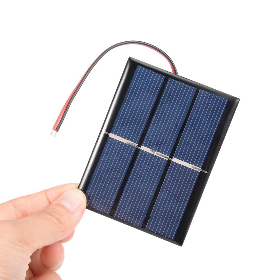 uxcell ソーラーパネル 1.5V 0.65W ブラック グリーン 1個入り