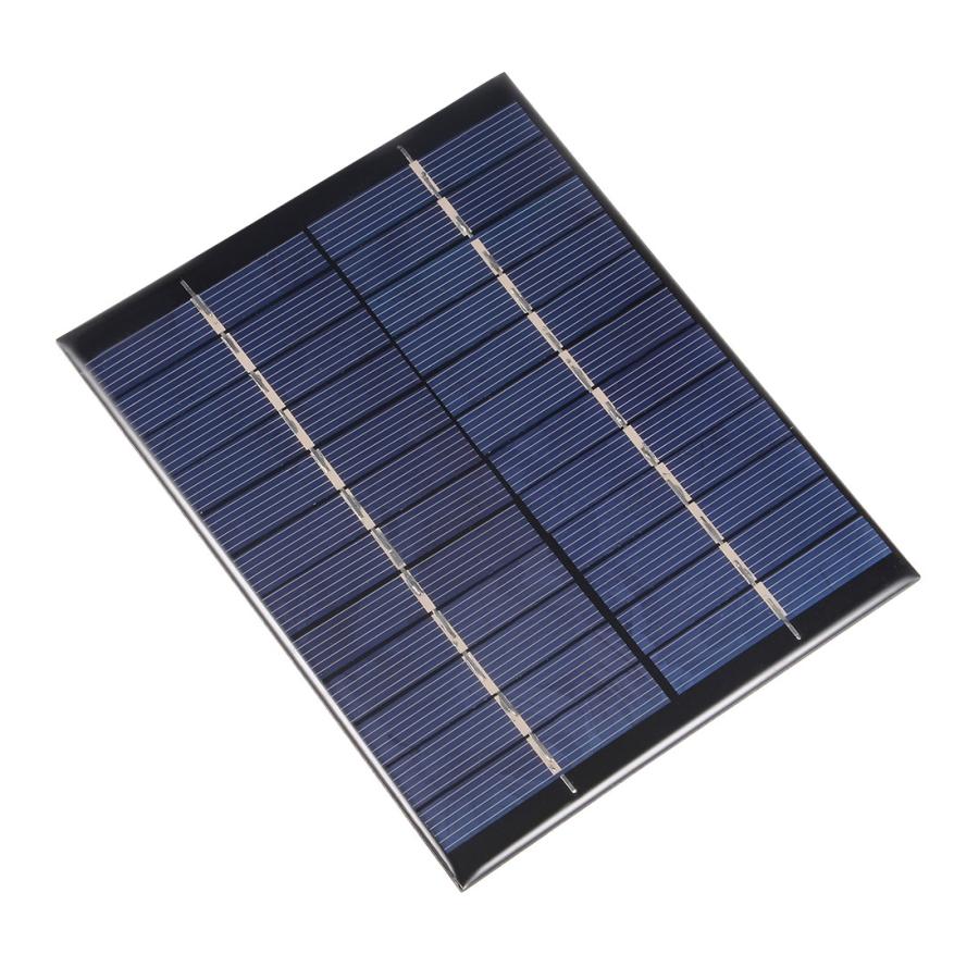 uxcell ソーラーパネル 2W 12V ブラック グリーン 1個入り : ソウテン