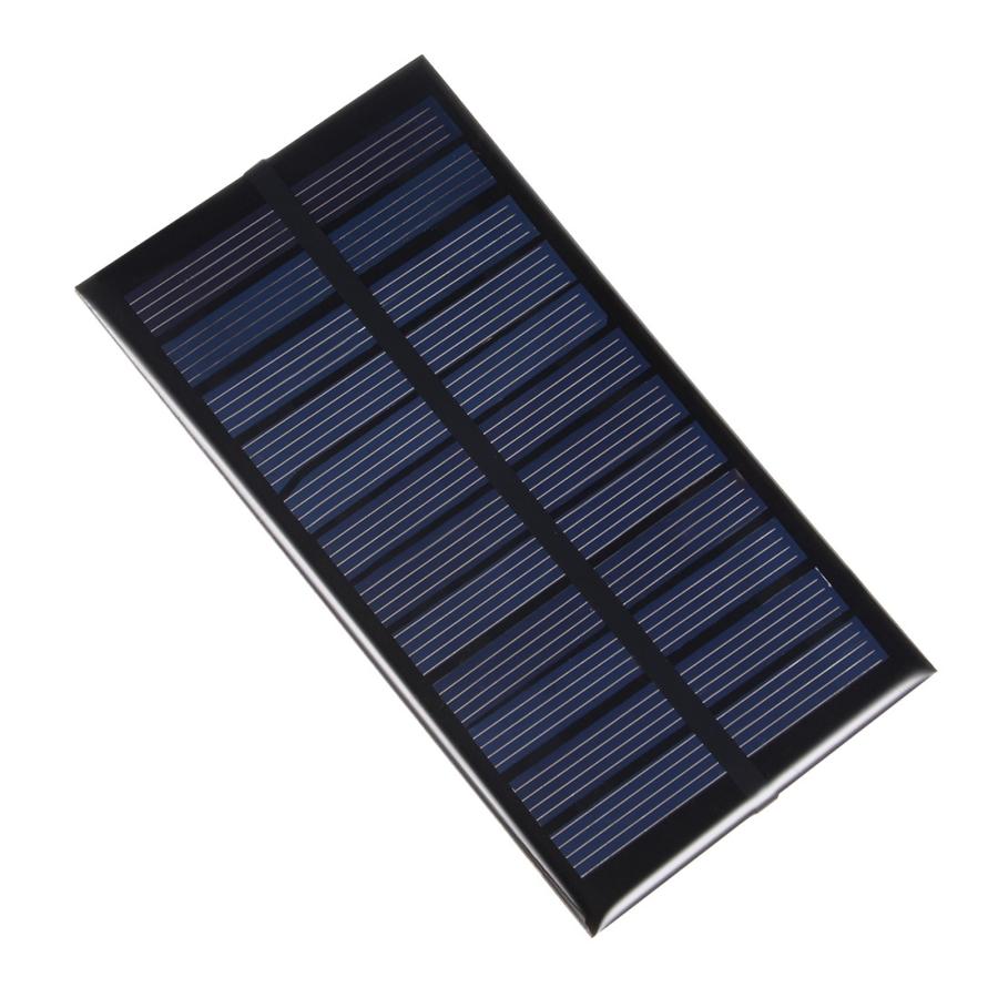 uxcell ソーラーパネル 1W 6V ブラック グリーン 1個入り : ソウテン