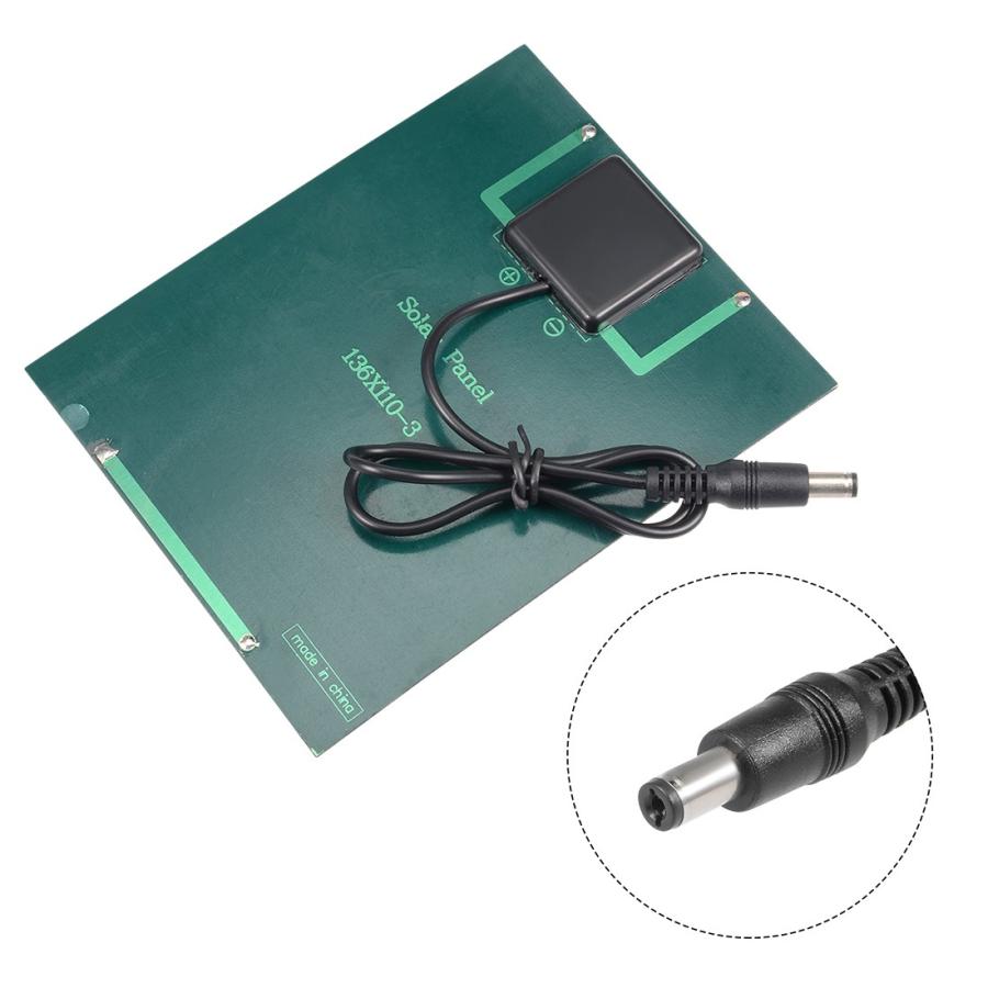 uxcell ポリソーラーパネル 2W 6V ブラック グリーン ソーラー