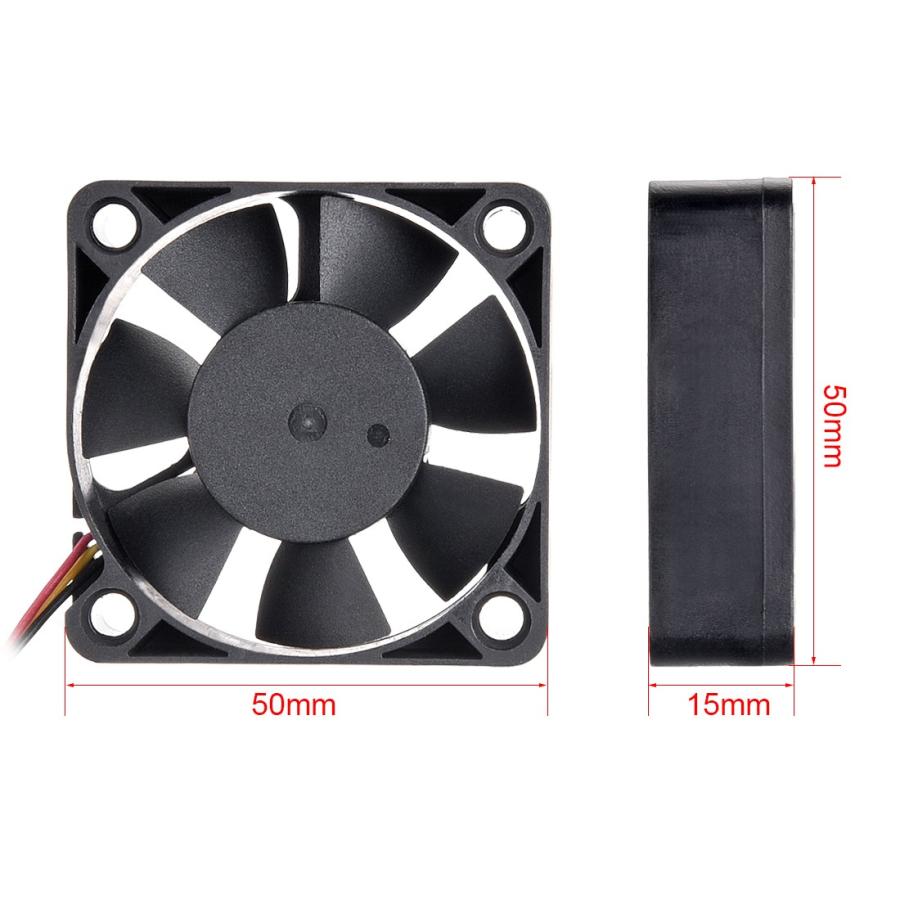 uxcell モーターファン 5mm x 15mm 12V ブラシレスDC冷却ファン #323