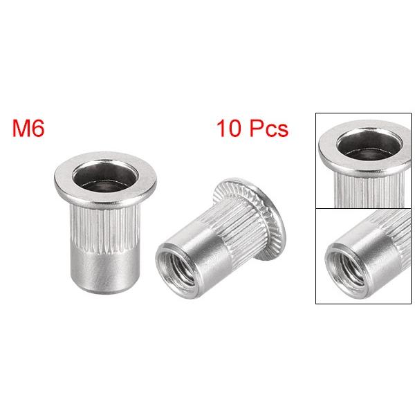 uxcell リベットナット M6x1mm 304ステンレススチール材質 15x13mm 10個入り｜soten｜02