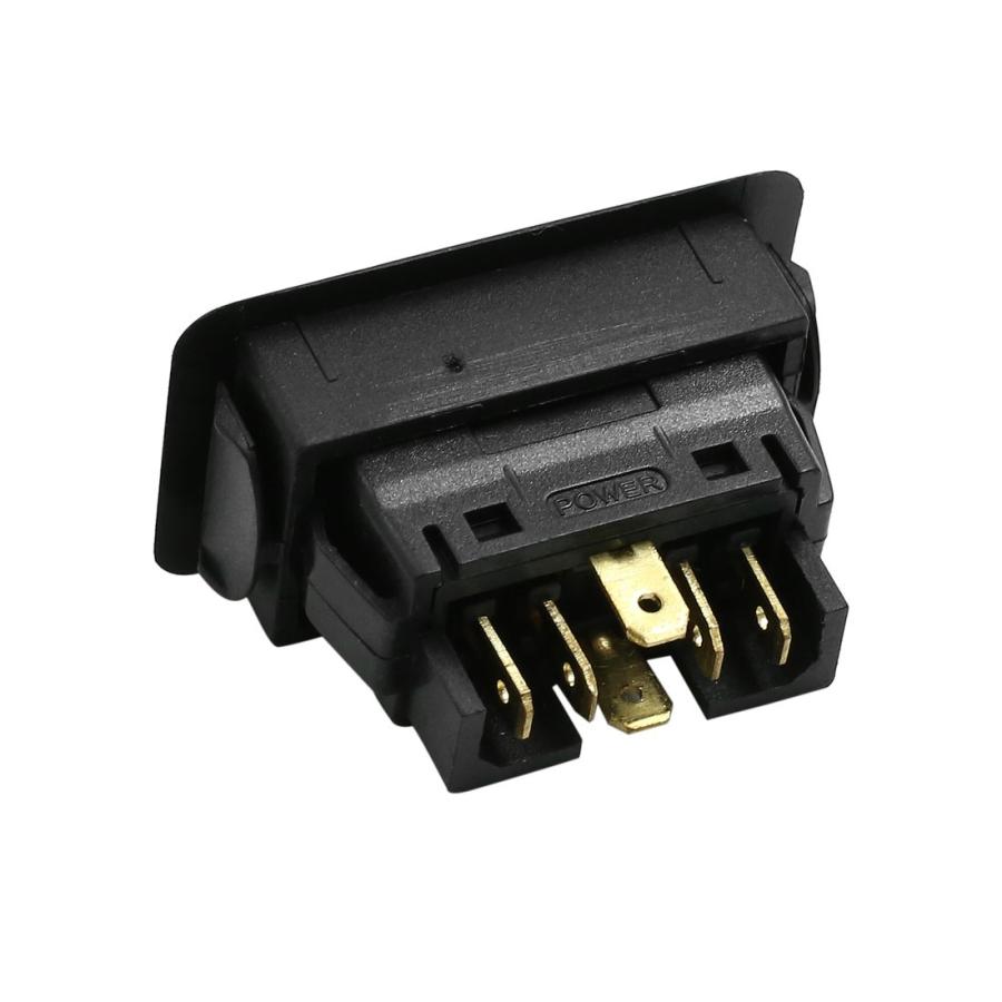 uxcell スイッチ DC 12V 6 ピン モーメンタリーエレクトリック パワー