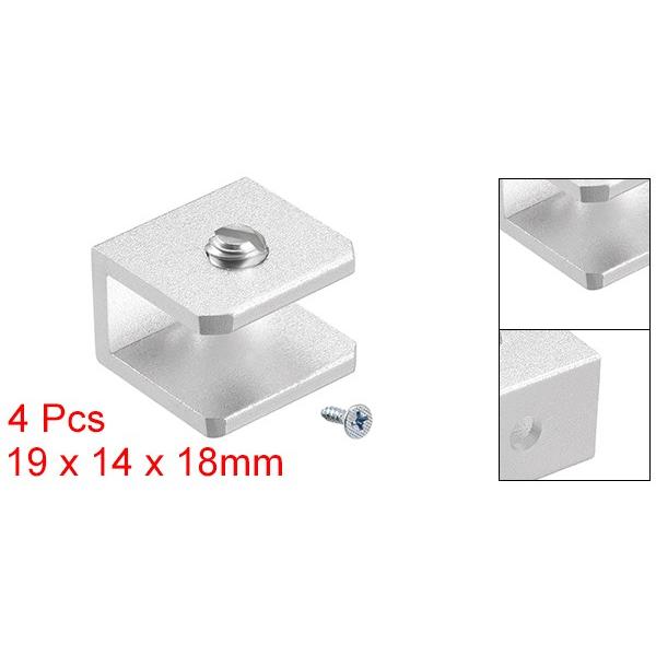 uxcell ガラスクランプクリップホルダー ガラスシェルフブラケット 長方形 調整可能 厚さ 5-8mm アルミニウム合金 4個入り  :a18092600ux0248:ソウテン - 通販 - Yahoo!ショッピング
