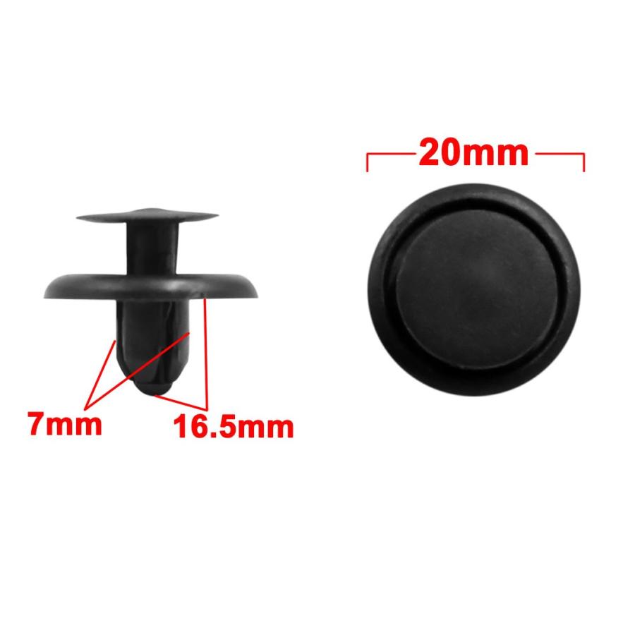 Uxcell 車用クリップ プラスチック クリップ プッシュピン リベット 車用 バンパー トランク クリップ ファスナー ブラック 60個入り Aux0402 ソウテン 通販 Yahoo ショッピング