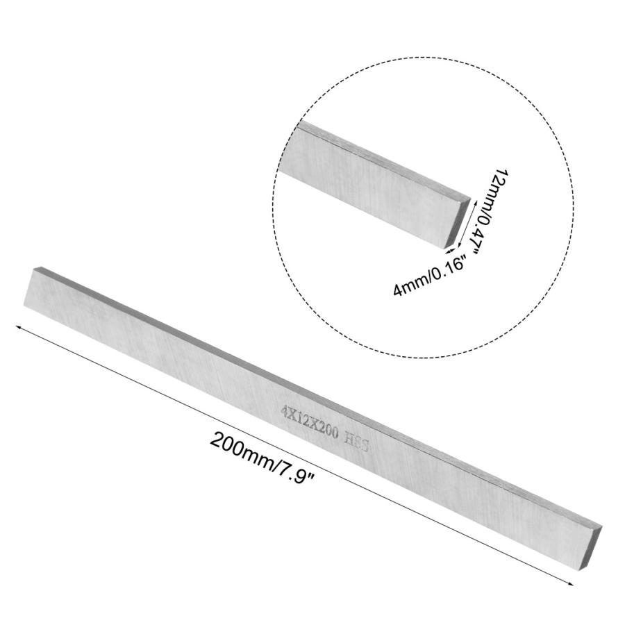 uxcell 旋盤HSSツールビット 4mmx12mmx200mm 切削工具 HSSスクエアブランク 1個入り｜soten｜03