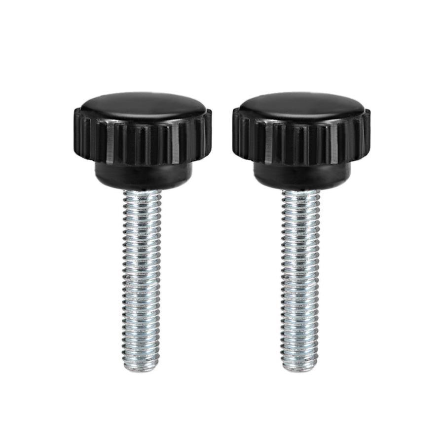 uxcell ローレットノブ クランプねじ クランプつまみ M6x25mmオスねじ 