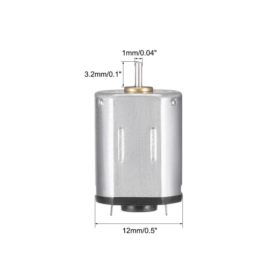uxcell マイクロモーター 高速モーター DC 3V 8800-9000RPM DIY車の